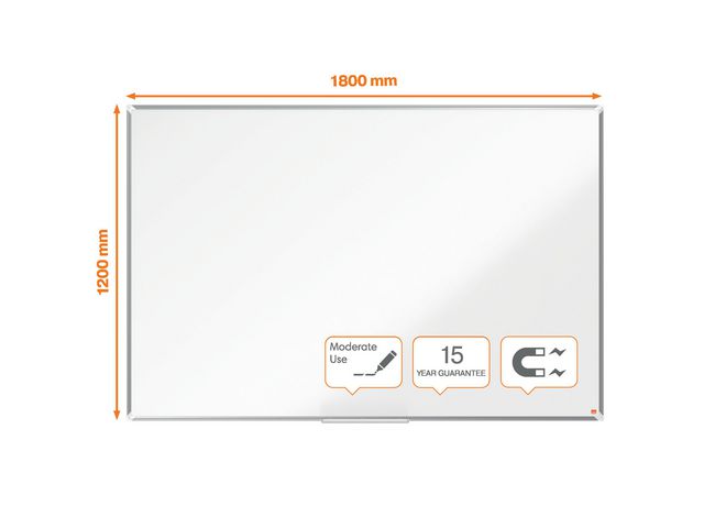 Whiteboard NOBO premium stål 180x120cm